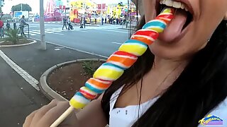 Tiener schoolmeisje neuken in publiek op carnaval van tenerife
